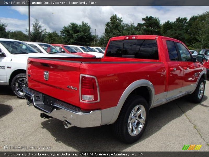 Flame Red / Black 2014 Ram 1500 Laramie Quad Cab 4x4