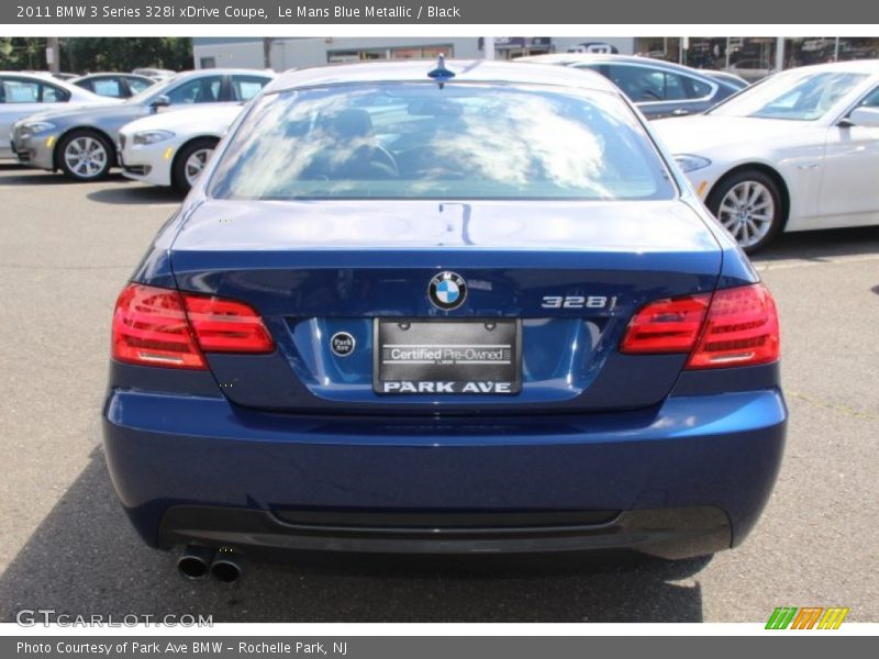 Le Mans Blue Metallic / Black 2011 BMW 3 Series 328i xDrive Coupe
