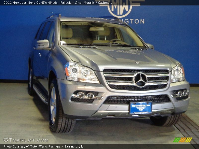 Palladium Silver Metallic / Cashmere 2011 Mercedes-Benz GL 450 4Matic