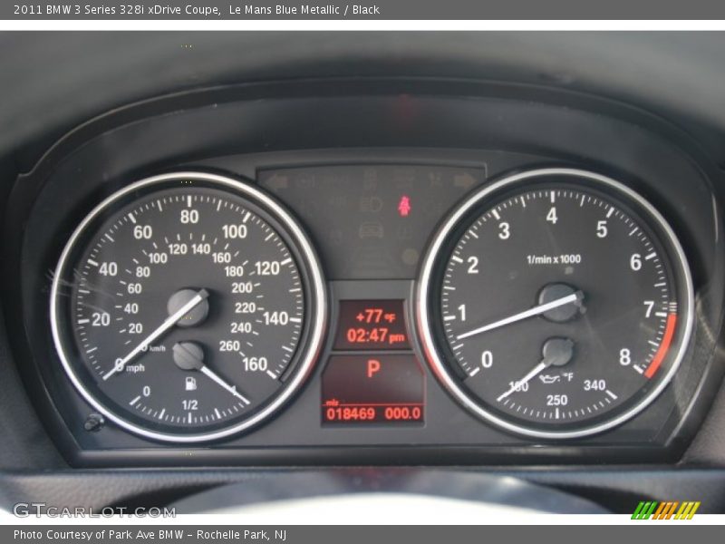 Le Mans Blue Metallic / Black 2011 BMW 3 Series 328i xDrive Coupe
