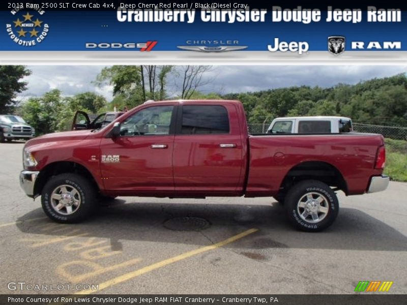 Deep Cherry Red Pearl / Black/Diesel Gray 2013 Ram 2500 SLT Crew Cab 4x4