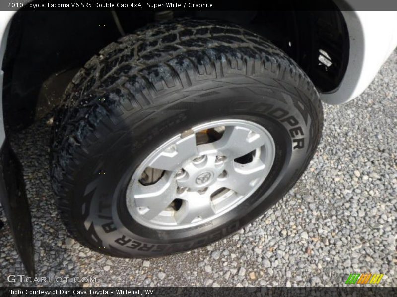 Super White / Graphite 2010 Toyota Tacoma V6 SR5 Double Cab 4x4