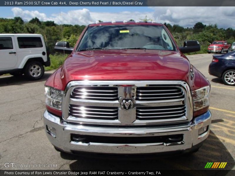 Deep Cherry Red Pearl / Black/Diesel Gray 2013 Ram 2500 SLT Crew Cab 4x4