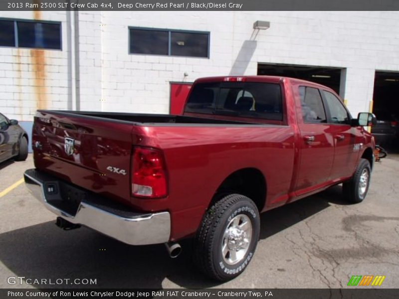 Deep Cherry Red Pearl / Black/Diesel Gray 2013 Ram 2500 SLT Crew Cab 4x4