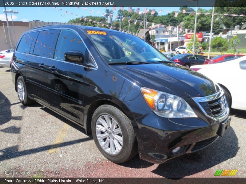Nighthawk Black Pearl / Gray 2009 Honda Odyssey Touring