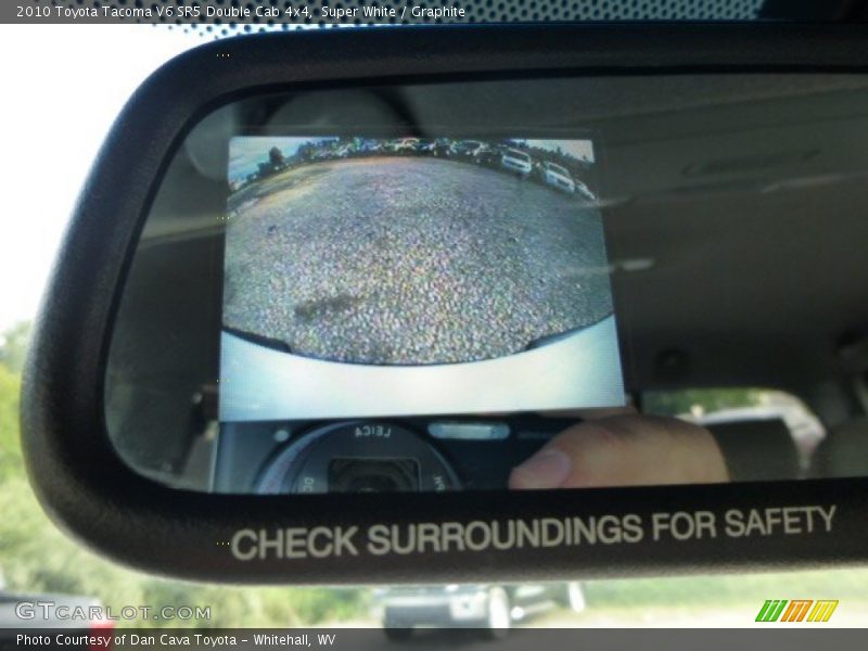 Super White / Graphite 2010 Toyota Tacoma V6 SR5 Double Cab 4x4