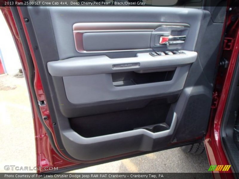 Deep Cherry Red Pearl / Black/Diesel Gray 2013 Ram 2500 SLT Crew Cab 4x4