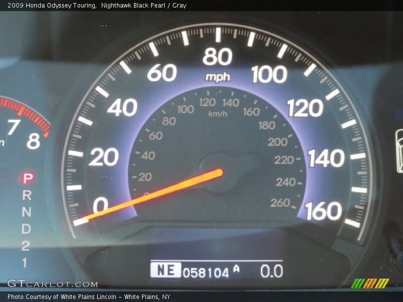 Nighthawk Black Pearl / Gray 2009 Honda Odyssey Touring