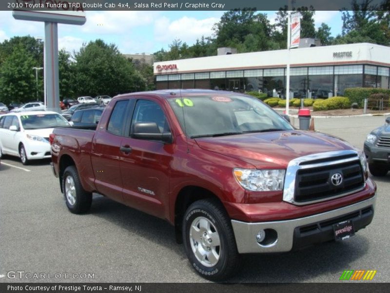 Salsa Red Pearl / Graphite Gray 2010 Toyota Tundra TRD Double Cab 4x4