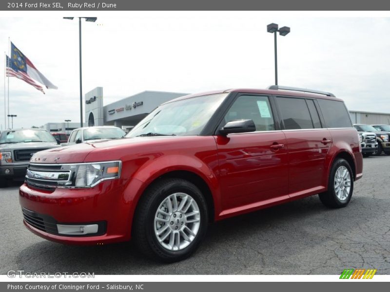Ruby Red / Dune 2014 Ford Flex SEL