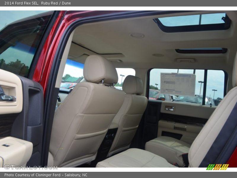 Rear Seat of 2014 Flex SEL