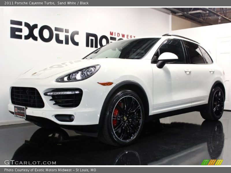 Sand White / Black 2011 Porsche Cayenne Turbo