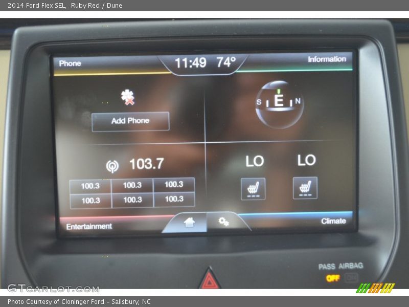 Ruby Red / Dune 2014 Ford Flex SEL