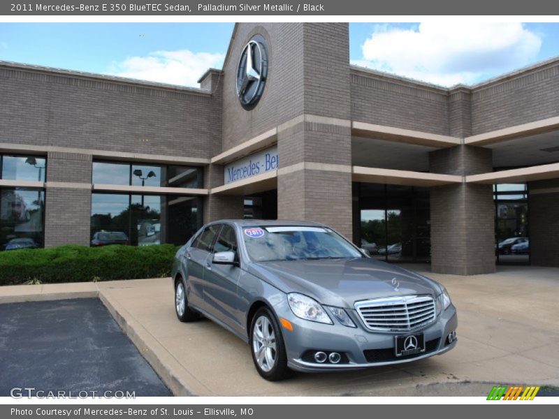 Palladium Silver Metallic / Black 2011 Mercedes-Benz E 350 BlueTEC Sedan