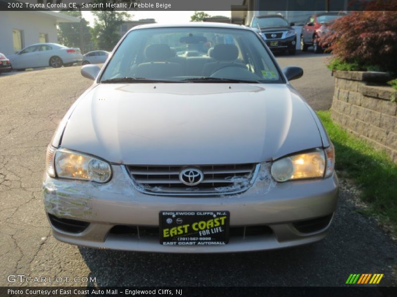 Sandrift Metallic / Pebble Beige 2002 Toyota Corolla CE
