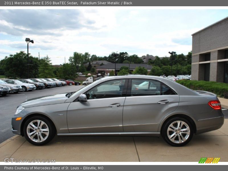 Palladium Silver Metallic / Black 2011 Mercedes-Benz E 350 BlueTEC Sedan