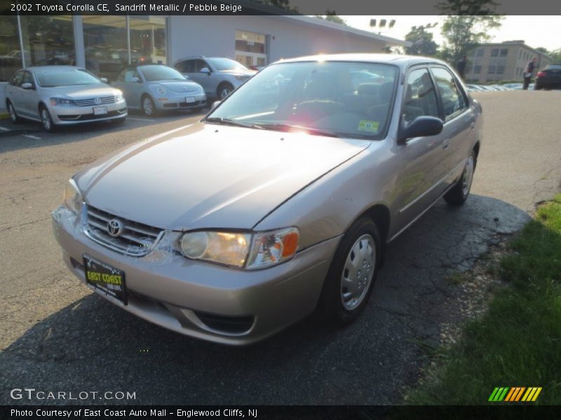Sandrift Metallic / Pebble Beige 2002 Toyota Corolla CE
