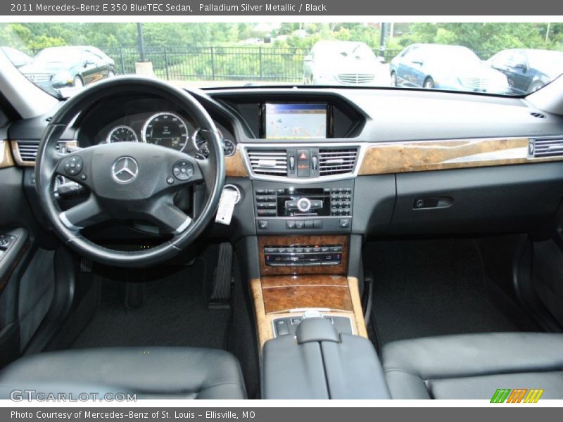 Palladium Silver Metallic / Black 2011 Mercedes-Benz E 350 BlueTEC Sedan