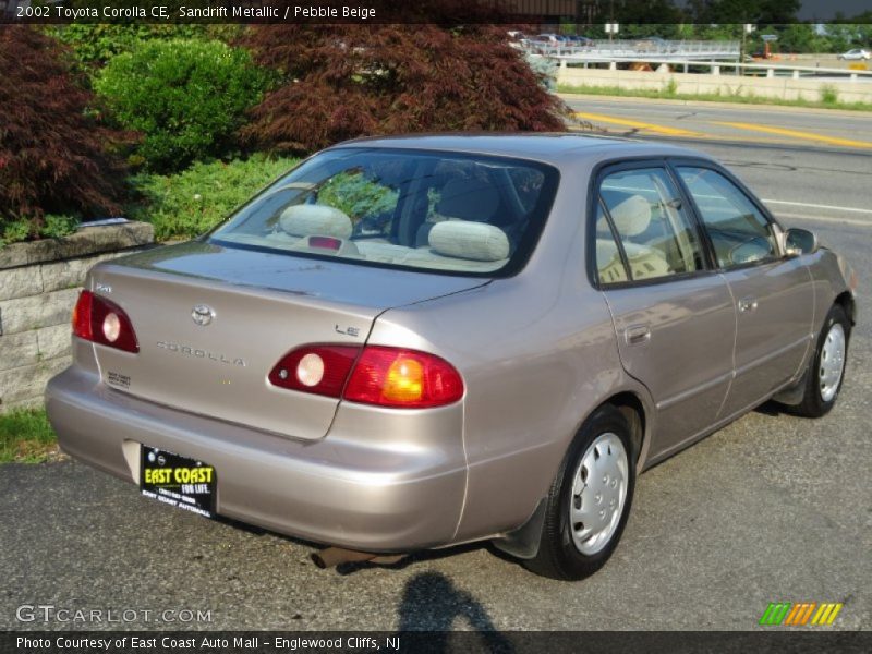 Sandrift Metallic / Pebble Beige 2002 Toyota Corolla CE