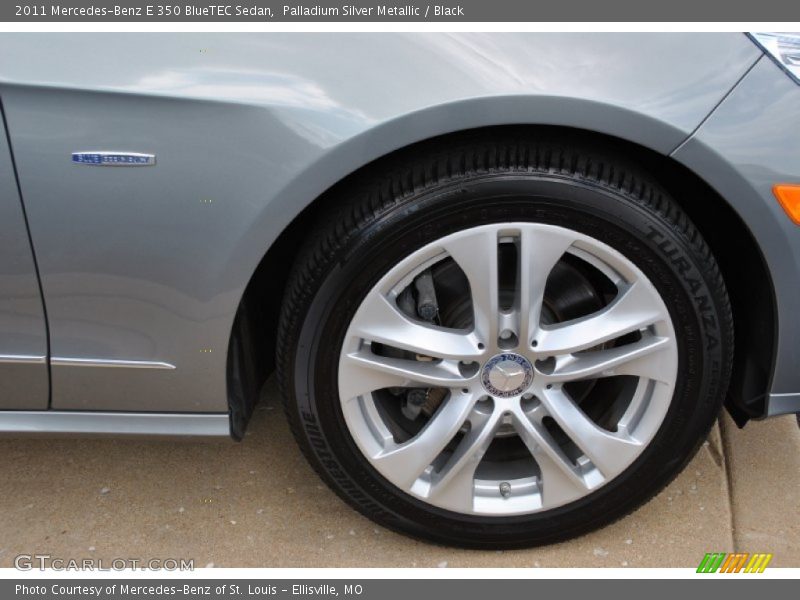 Palladium Silver Metallic / Black 2011 Mercedes-Benz E 350 BlueTEC Sedan