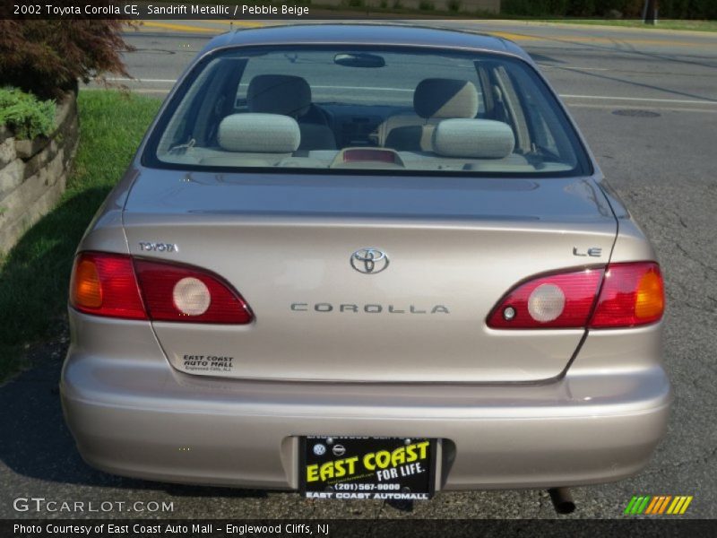 Sandrift Metallic / Pebble Beige 2002 Toyota Corolla CE