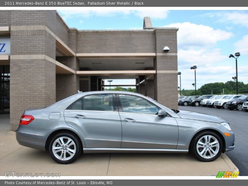 Palladium Silver Metallic / Black 2011 Mercedes-Benz E 350 BlueTEC Sedan