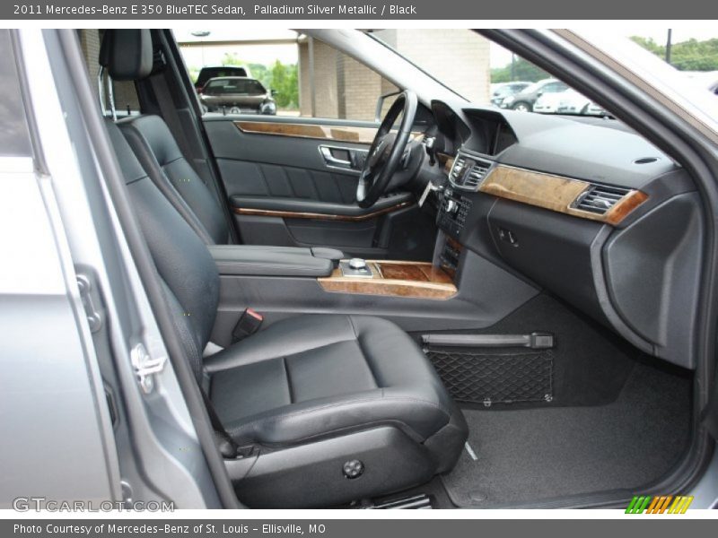 Palladium Silver Metallic / Black 2011 Mercedes-Benz E 350 BlueTEC Sedan