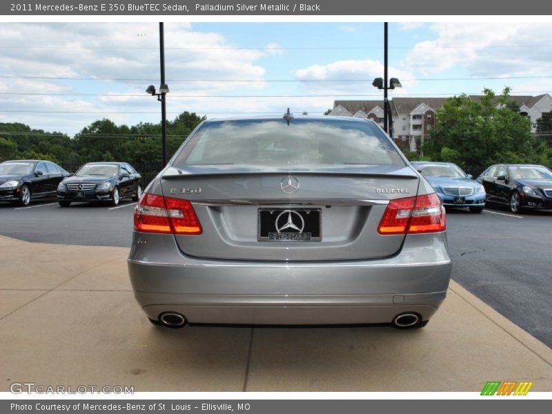 Palladium Silver Metallic / Black 2011 Mercedes-Benz E 350 BlueTEC Sedan