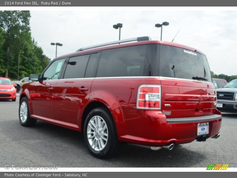 Ruby Red / Dune 2014 Ford Flex SEL