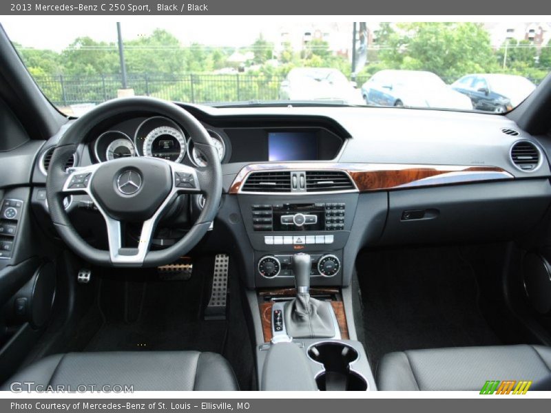 Black / Black 2013 Mercedes-Benz C 250 Sport