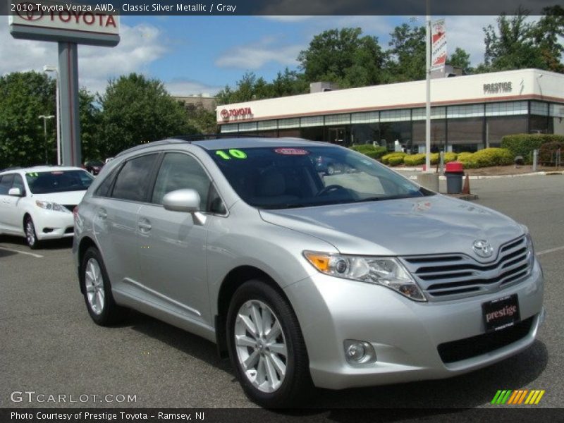 Classic Silver Metallic / Gray 2010 Toyota Venza AWD