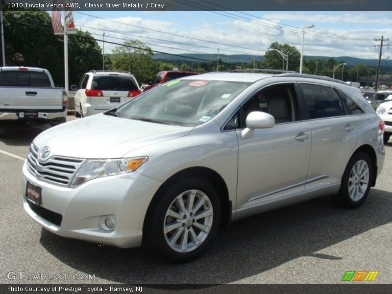 Classic Silver Metallic / Gray 2010 Toyota Venza AWD