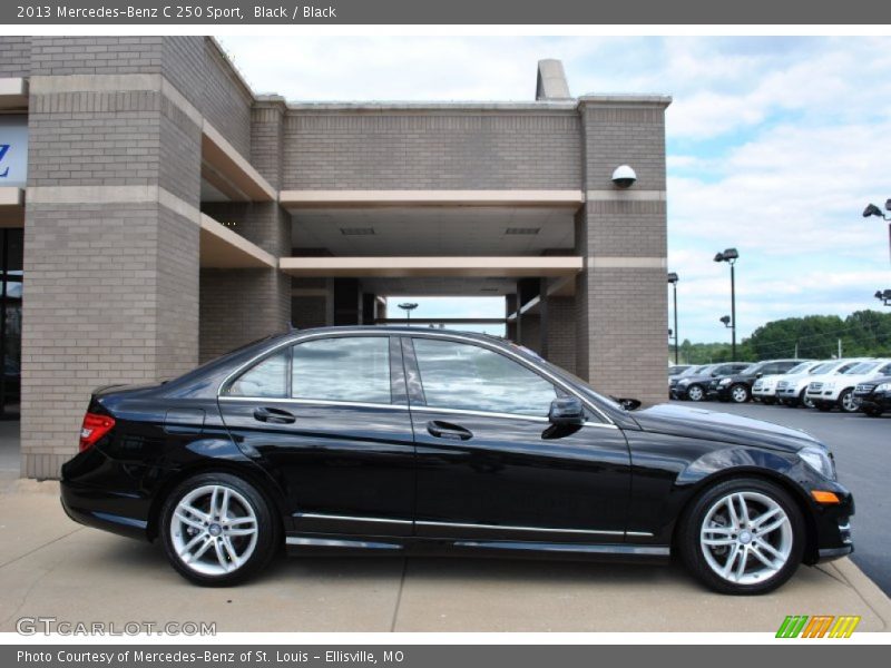 Black / Black 2013 Mercedes-Benz C 250 Sport