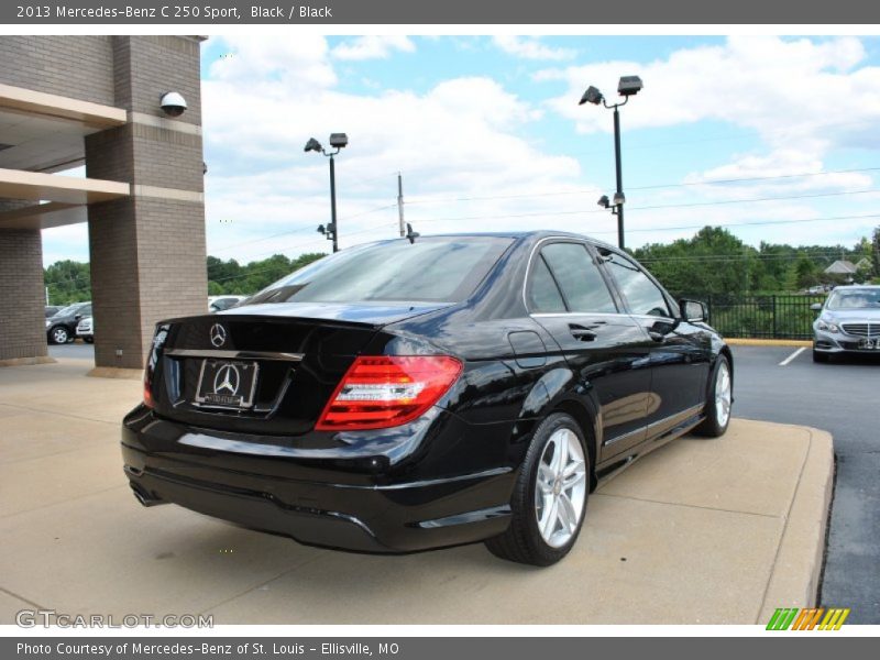 Black / Black 2013 Mercedes-Benz C 250 Sport