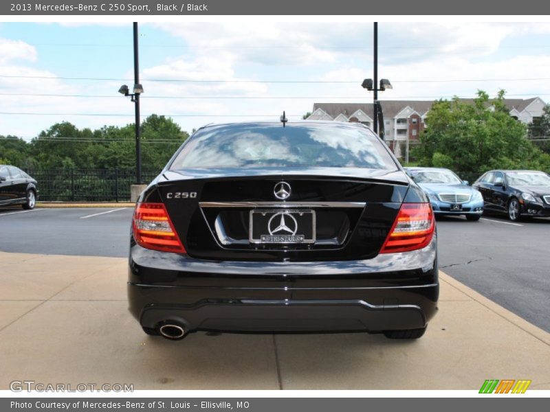 Black / Black 2013 Mercedes-Benz C 250 Sport
