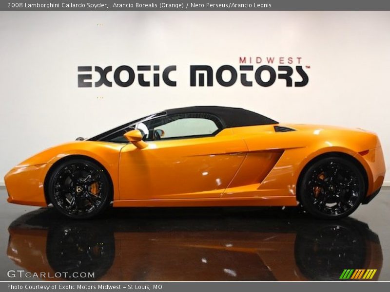 Arancio Borealis (Orange) / Nero Perseus/Arancio Leonis 2008 Lamborghini Gallardo Spyder