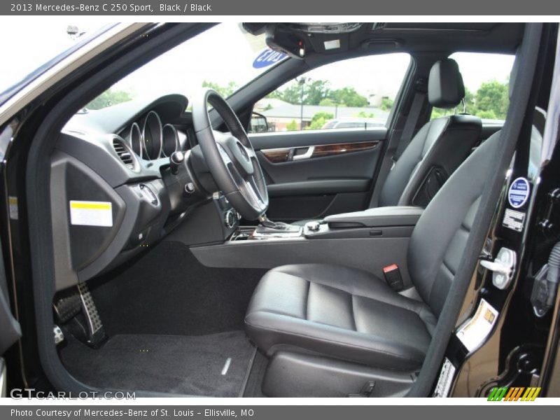 Black / Black 2013 Mercedes-Benz C 250 Sport