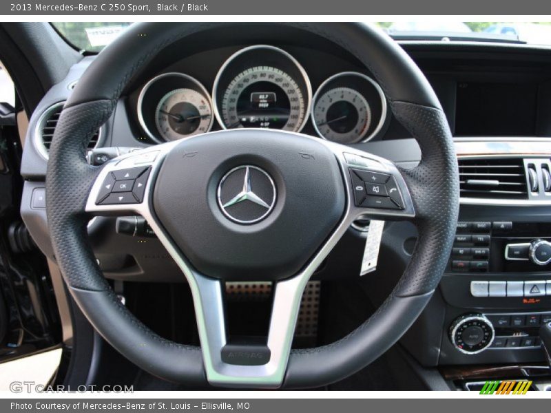 Black / Black 2013 Mercedes-Benz C 250 Sport