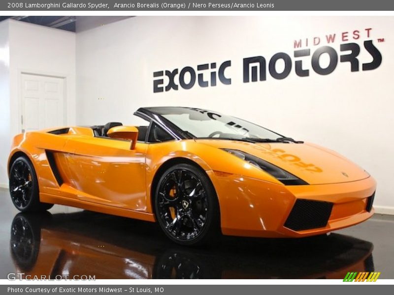 Arancio Borealis (Orange) / Nero Perseus/Arancio Leonis 2008 Lamborghini Gallardo Spyder