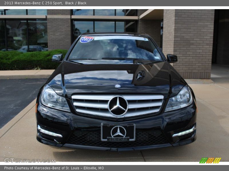 Black / Black 2013 Mercedes-Benz C 250 Sport