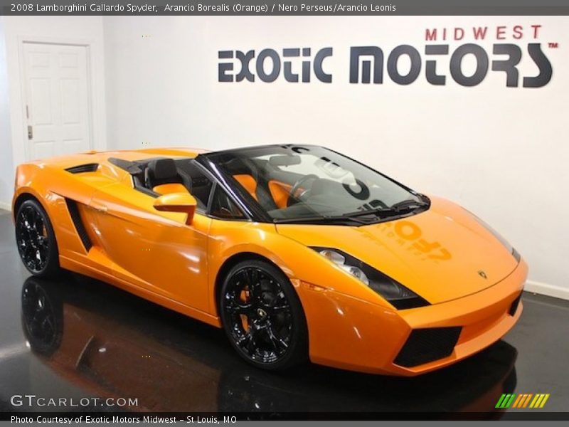 Arancio Borealis (Orange) / Nero Perseus/Arancio Leonis 2008 Lamborghini Gallardo Spyder
