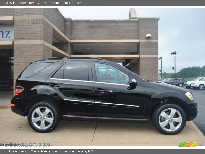 Black / Black 2010 Mercedes-Benz ML 350 4Matic