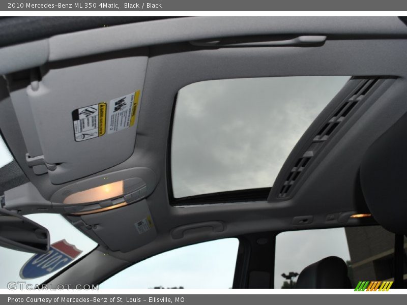 Black / Black 2010 Mercedes-Benz ML 350 4Matic