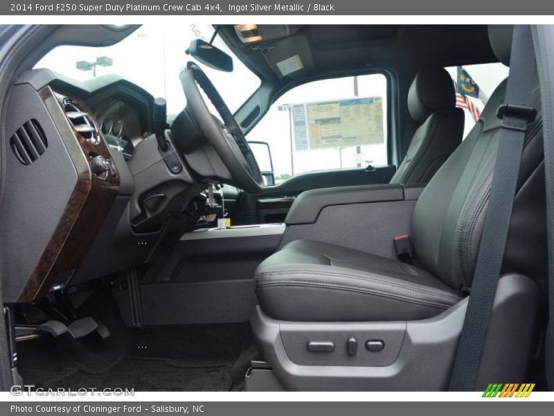  2014 F250 Super Duty Platinum Crew Cab 4x4 Black Interior