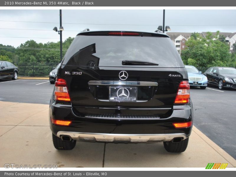 Black / Black 2010 Mercedes-Benz ML 350 4Matic