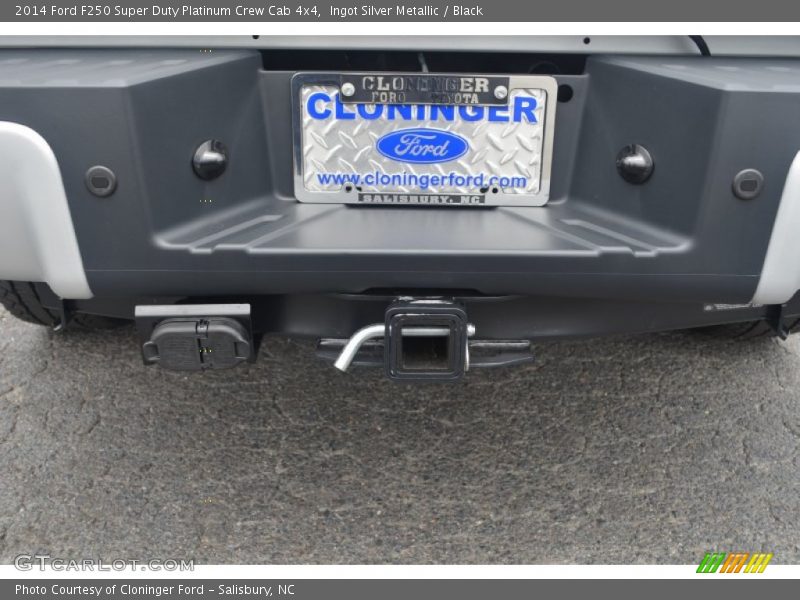 Ingot Silver Metallic / Black 2014 Ford F250 Super Duty Platinum Crew Cab 4x4