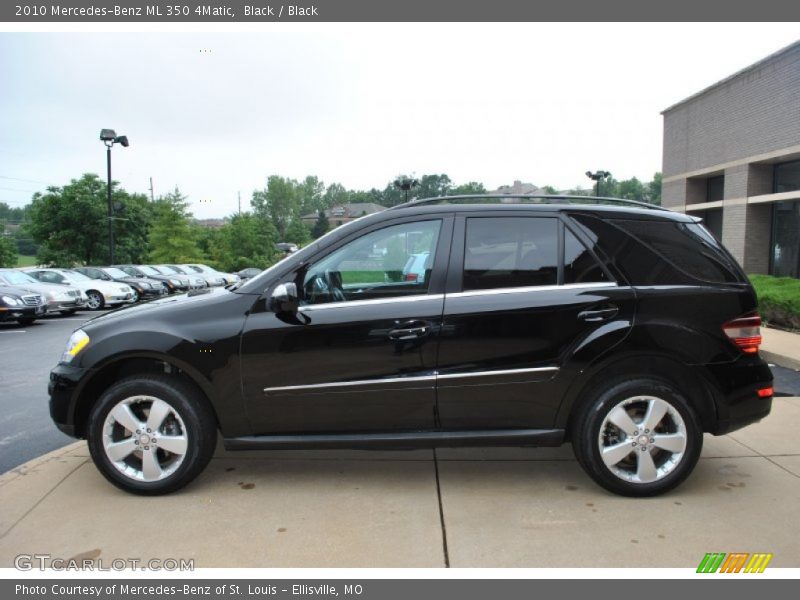 Black / Black 2010 Mercedes-Benz ML 350 4Matic