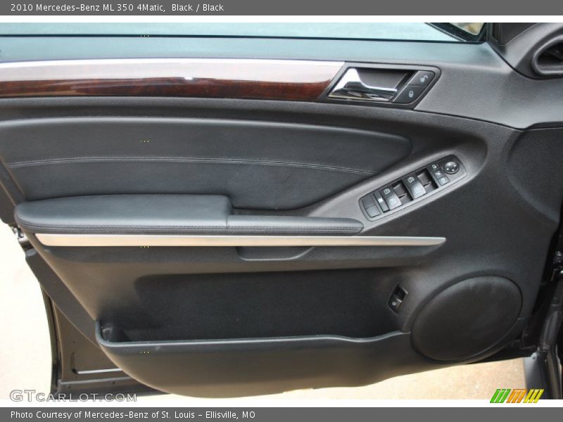 Black / Black 2010 Mercedes-Benz ML 350 4Matic