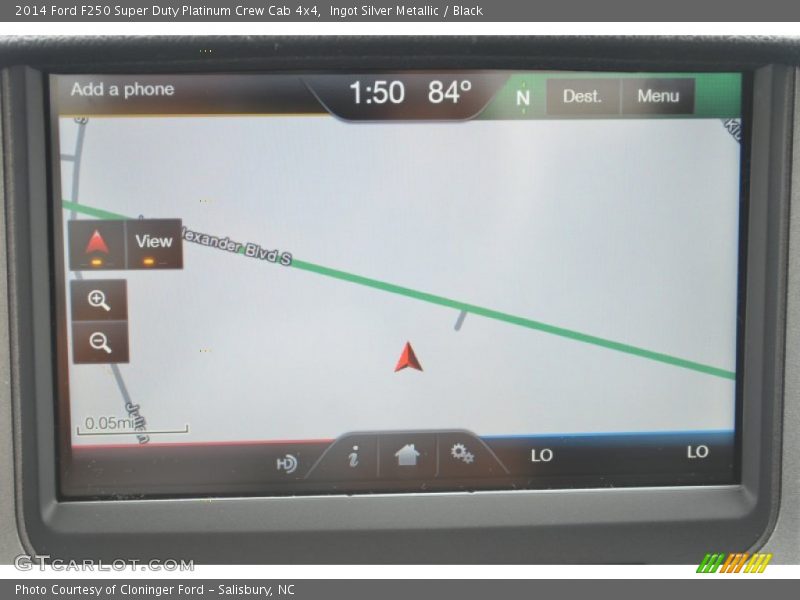 Navigation of 2014 F250 Super Duty Platinum Crew Cab 4x4