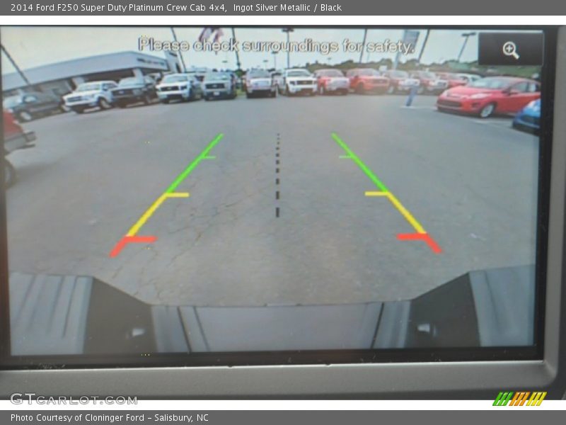 Ingot Silver Metallic / Black 2014 Ford F250 Super Duty Platinum Crew Cab 4x4